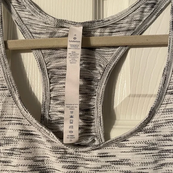 lululemon athletica Gray Space-Dye Racerback Tank - Picture 2 of 3